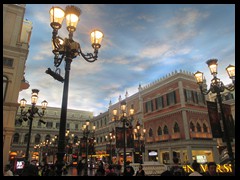 The Venetian - St Mark's Square, an indoor copy of the original in Venice, completed with an artificial sky.